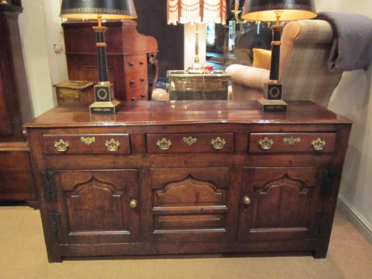 Outstanding George II Period Oak Cupboard Dresser - Image 1