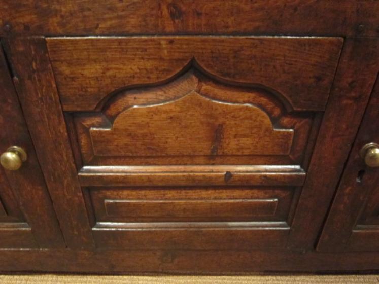 Outstanding George II Period Oak Cupboard Dresser - Image 4