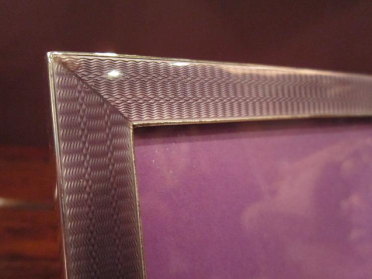 Superior George V Silver & Guilloche Photo Frame - Image 4