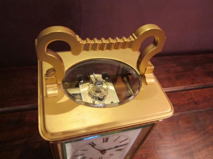 Fine 19th Century Gilded Striking Carriage Clock - Image 2