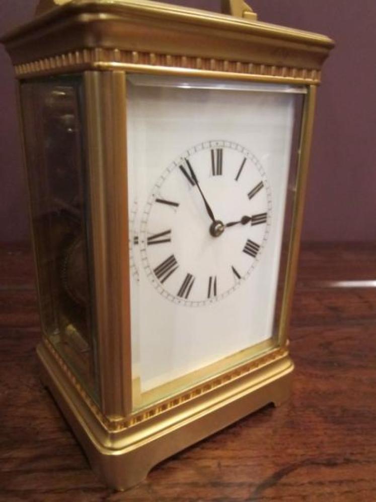 Fine 19th Century Gilded Striking Carriage Clock - Image 3