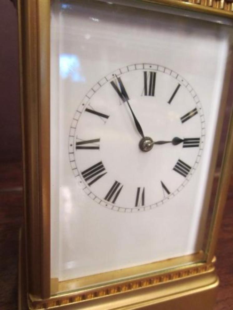 Fine 19th Century Gilded Striking Carriage Clock - Image 5