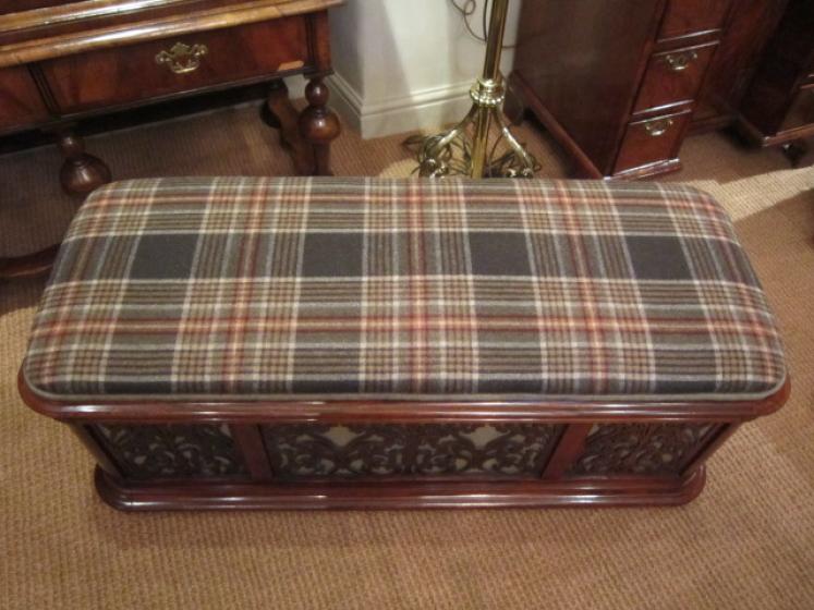 Stunning Early Victorian Rosewood Ottoman - Image 2
