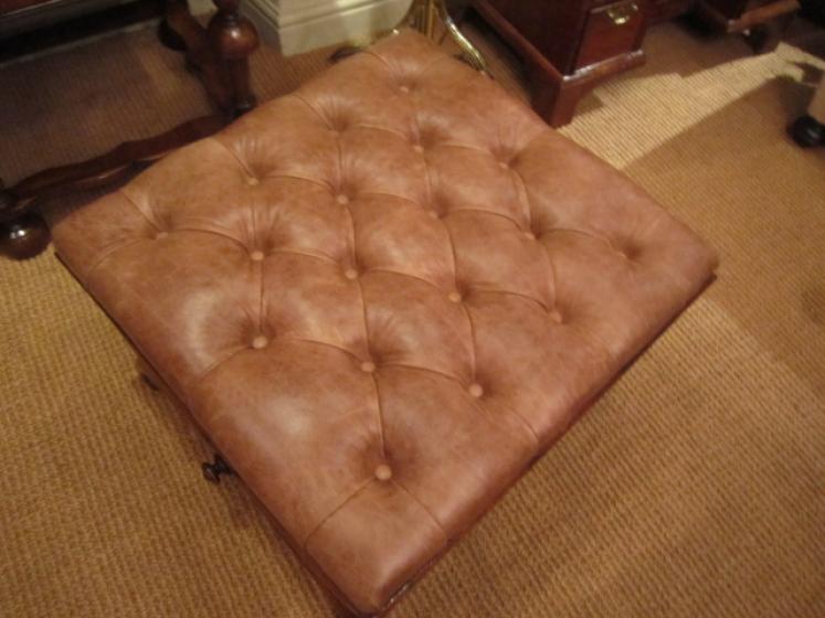 Superb Regency Rosewood X Frame Stool - Image 4