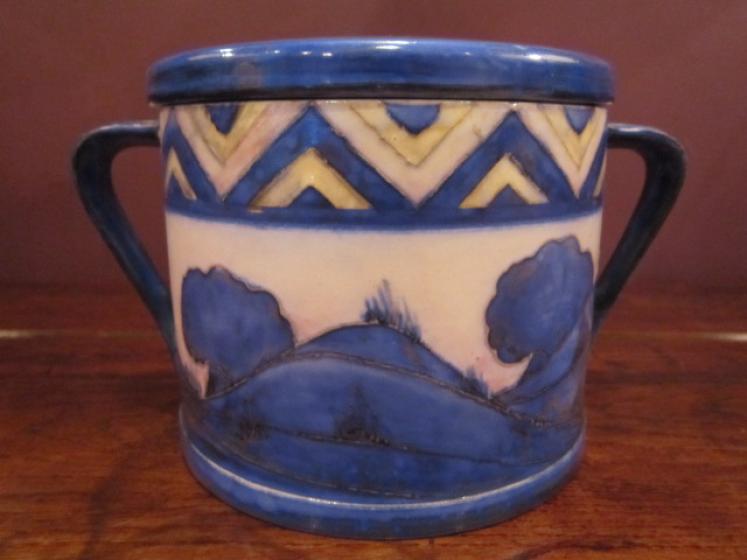 Large Moorcroft 'Dawn' Landscape Jar & Cover - Image 2