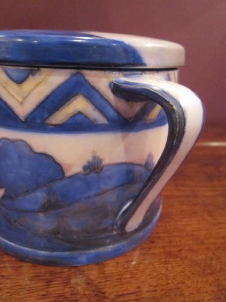 Large Moorcroft 'Dawn' Landscape Jar & Cover - Image 3