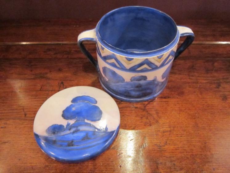 Large Moorcroft 'Dawn' Landscape Jar & Cover - Image 5