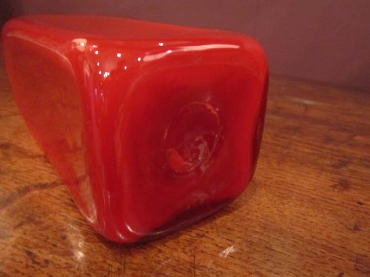 Arts & Crafts Red Glass Carafe - Image 4