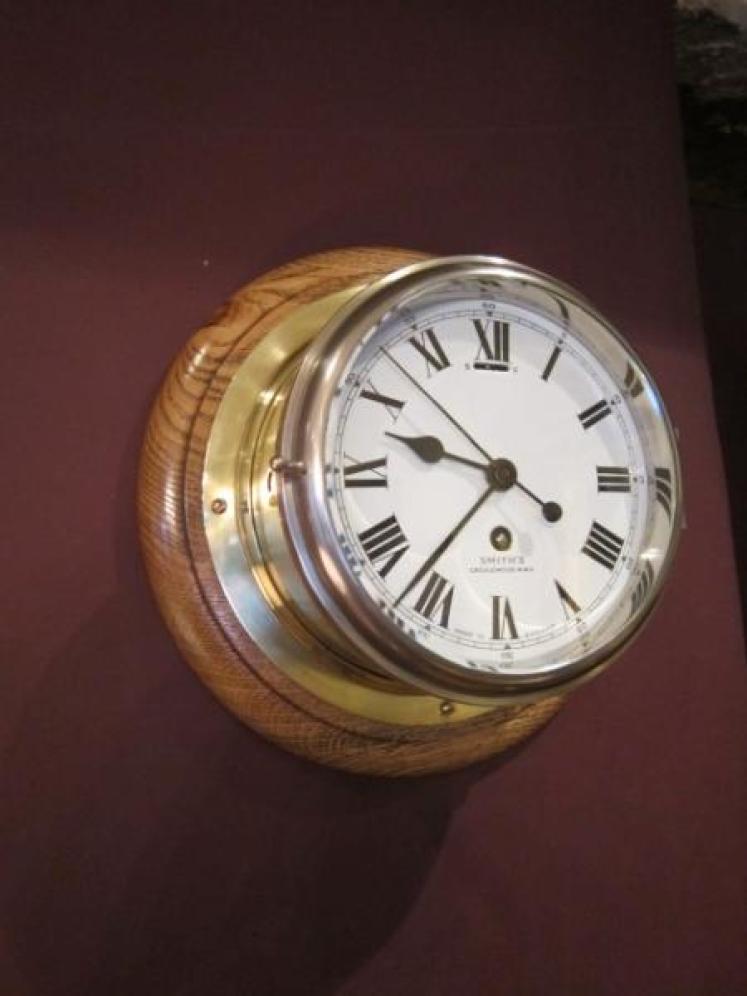 Superb Victorian Brass London Ship's Wallclock - Image 1