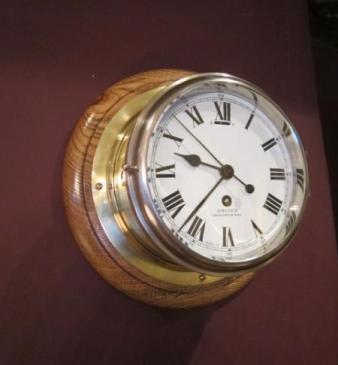 Superb Victorian Brass London Ship's Wallclock