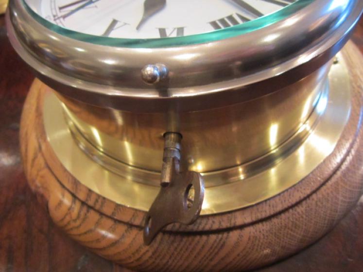 Superb Victorian Brass London Ship's Wallclock - Image 3