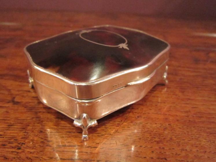 High Quality George V Silver & Tortoiseshell Jewel Box - Image 1