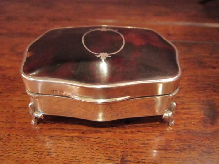 High Quality George V Silver & Tortoiseshell Jewel Box - Image 5