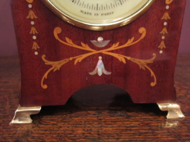 Top Quality Victorian Inlaid Desk Top Barometer - Image 2