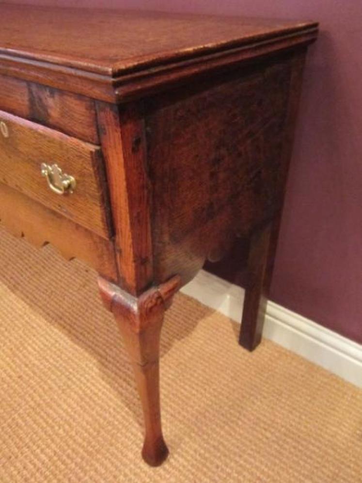 Small George III Oak Cabriole Leg Dresser - Image 2