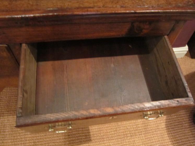 Small George III Oak Cabriole Leg Dresser - Image 5