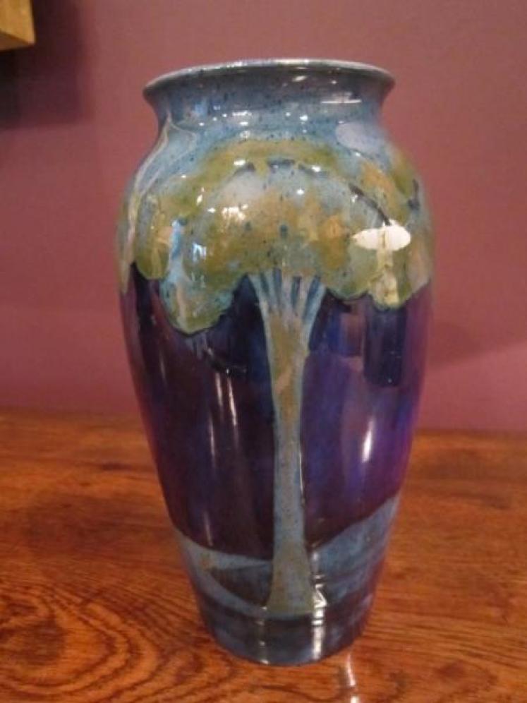 Tall Moorcroft Moonlit Blue vase - Image 3