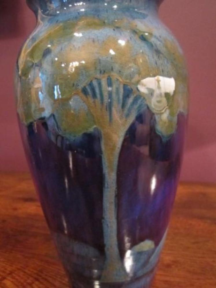 Tall Moorcroft Moonlit Blue vase - Image 4