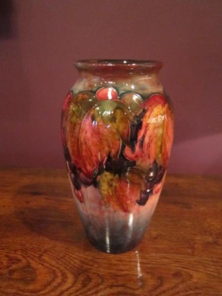 Moorcroft Leaf & Autumn Berries Flambe Vase - Image 1