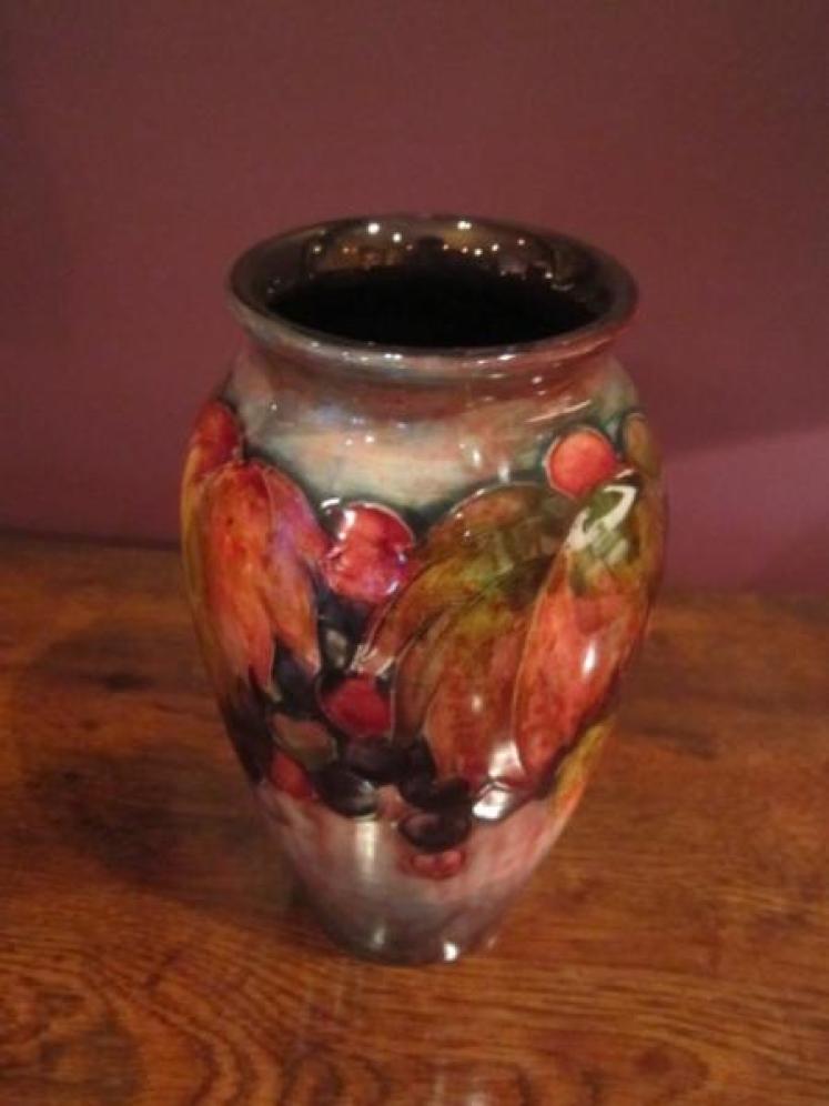 Moorcroft Leaf & Autumn Berries Flambe Vase - Image 2