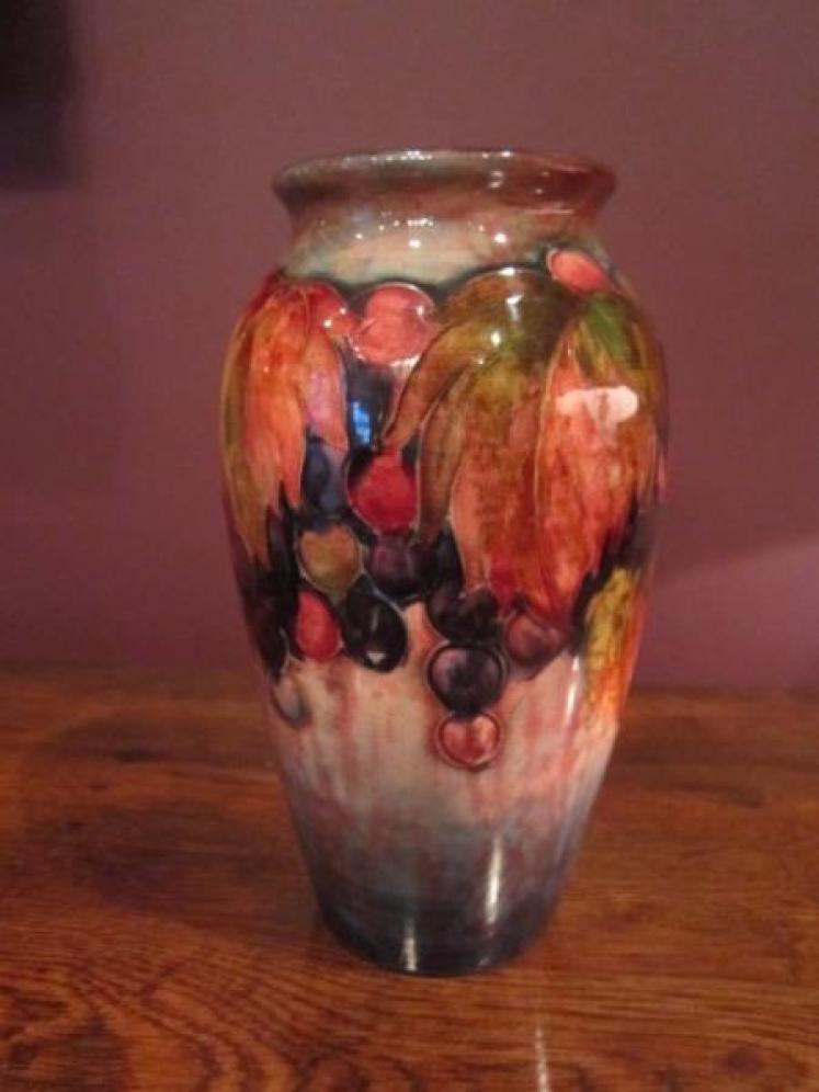 Moorcroft Leaf & Autumn Berries Flambe Vase - Image 3
