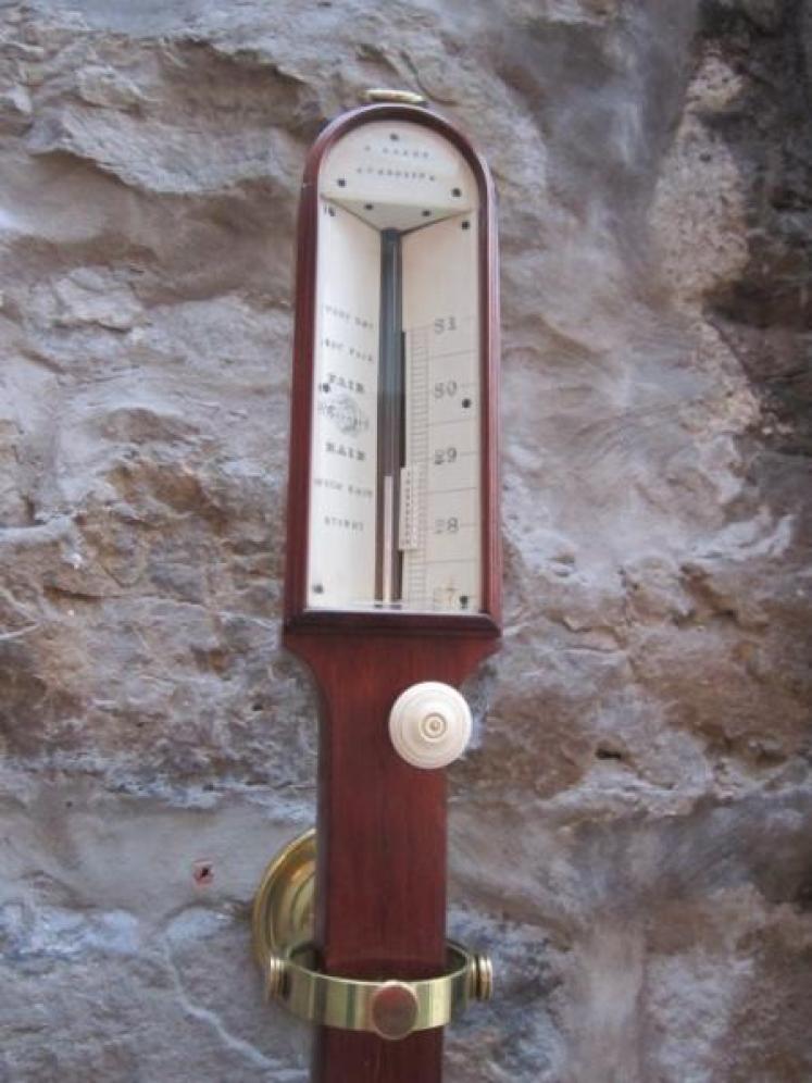 Fine Early Victorian Cardiff Marine Stick Barometer - Image 2