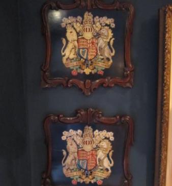 Pair of 19th Century Royal Crest of Arms Wall Panels