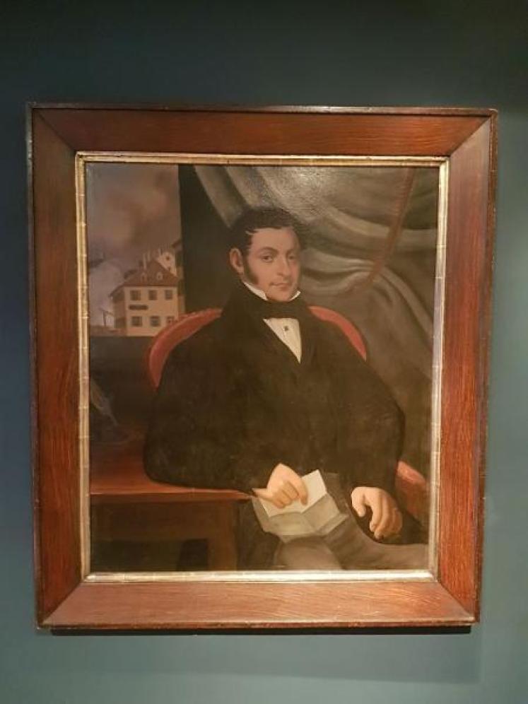 Impressive Mid 19th Century Colonial Oil Portrait  - Image 1