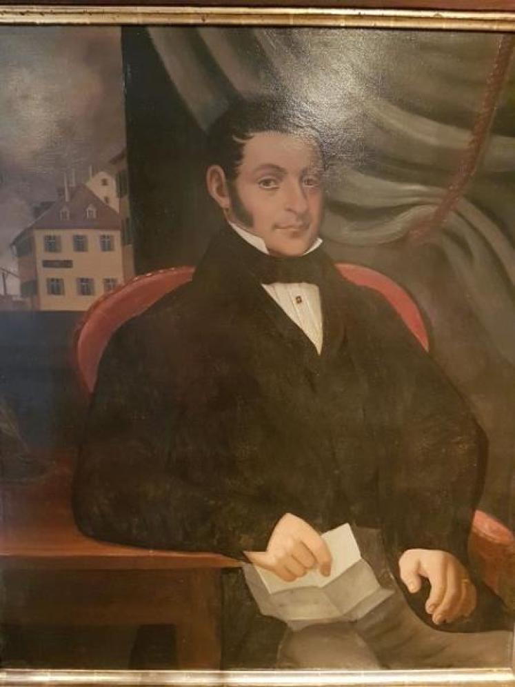 Impressive Mid 19th Century Colonial Oil Portrait  - Image 2