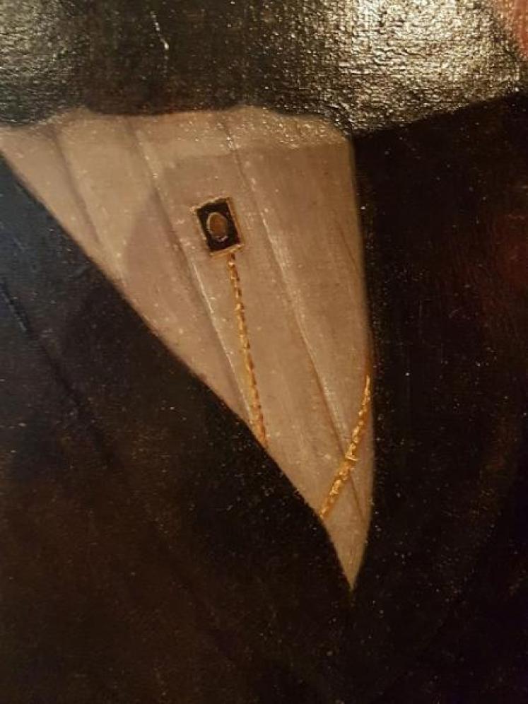 Impressive Mid 19th Century Colonial Oil Portrait  - Image 5