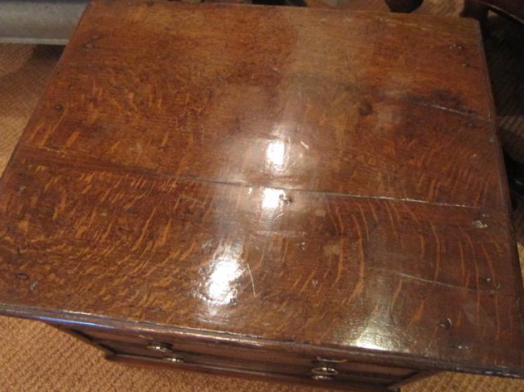 Superb George II Perid Oak 'Box' Cofffer - Image 5