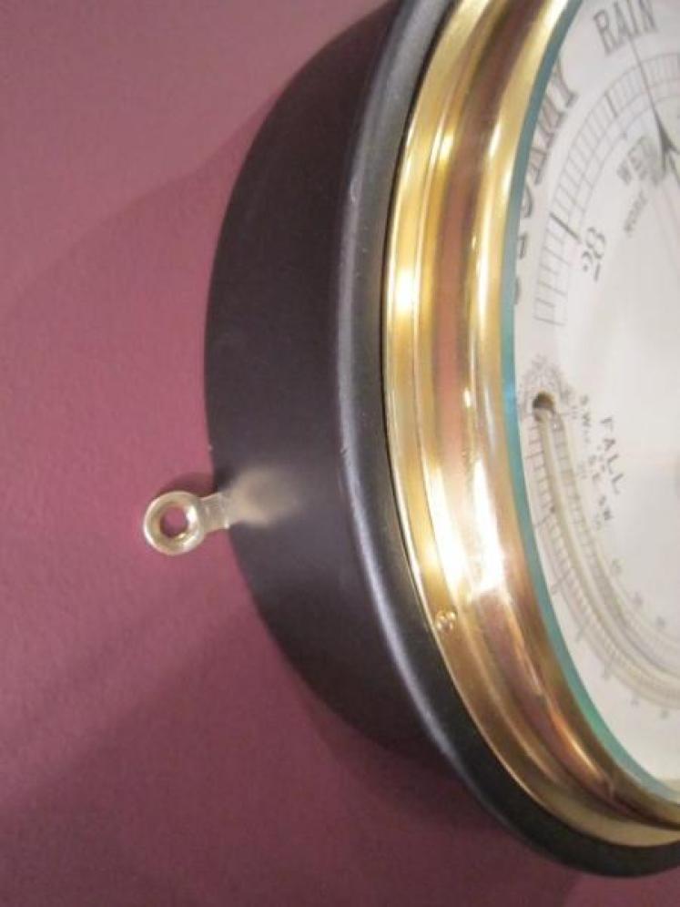 Large Victorian Enamelled Marine Barometer - Image 3