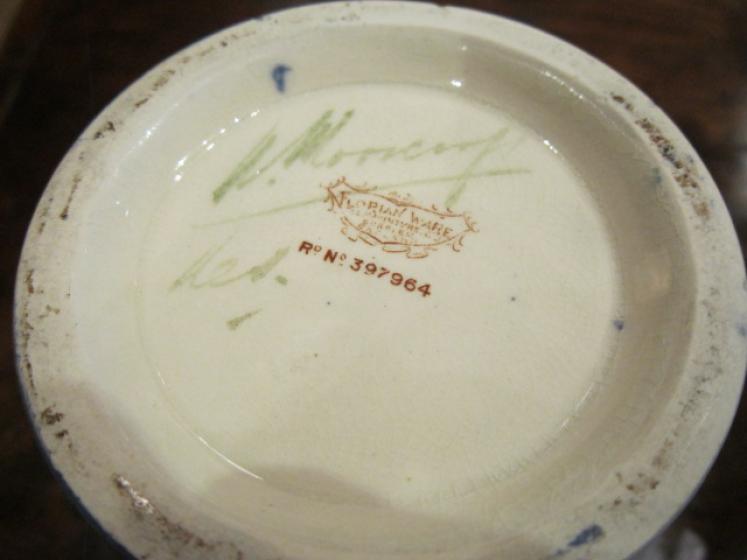 Rare McIntyre Moorcroft Hazeldene Blue Vase - Image 3