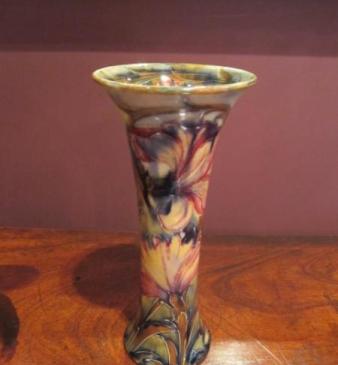 Early Moorcroft Spanish Flared Neck Vase
