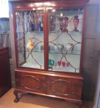 George III Style Astrayal Glazed Display Cabinet
