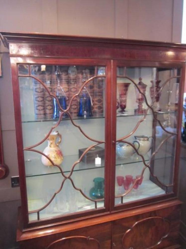 George III Style Astrayal Glazed Display Cabinet - Image 3