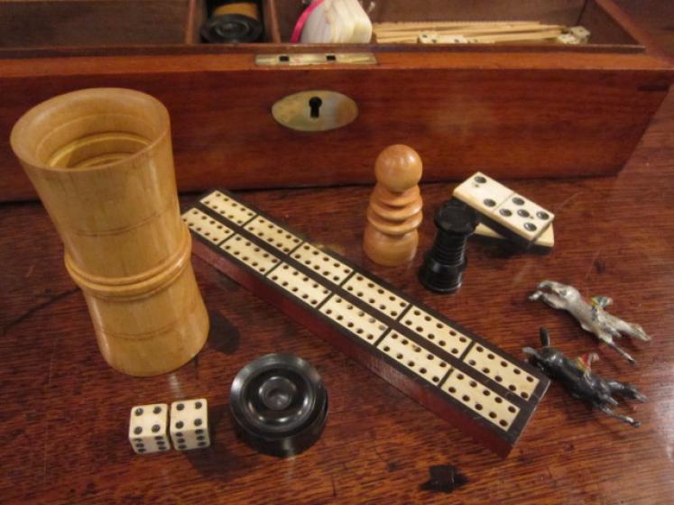 Complete Victorian Mahogany Games Compendium - Image 4