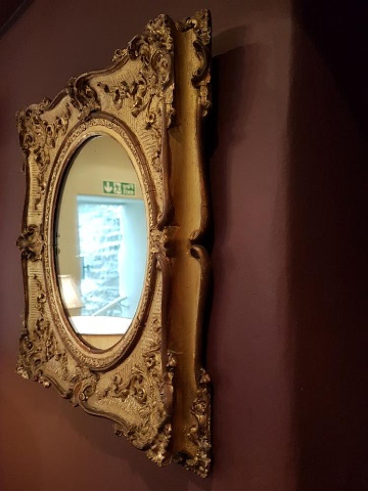 Original Mid Victorian Plaster Gilt Rococo Mirror - Image 2