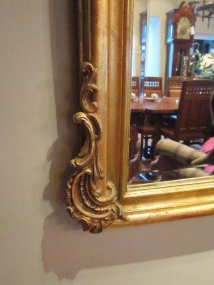 Impressive Early Victorian Timber Gilt Wall Mirror - Image 3