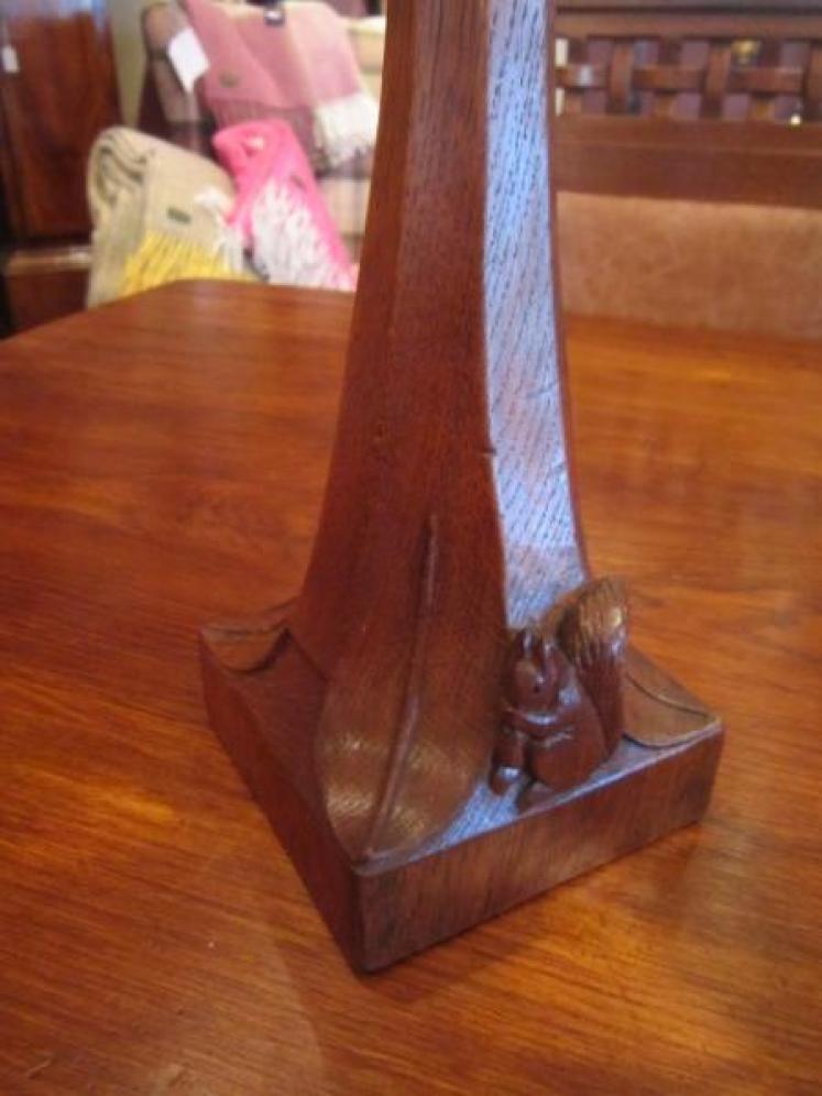 Rare Mouseman Apprentice Three Way Candleabra - Image 2