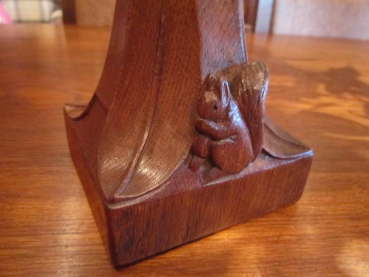 Rare Mouseman Apprentice Three Way Candleabra - Image 5
