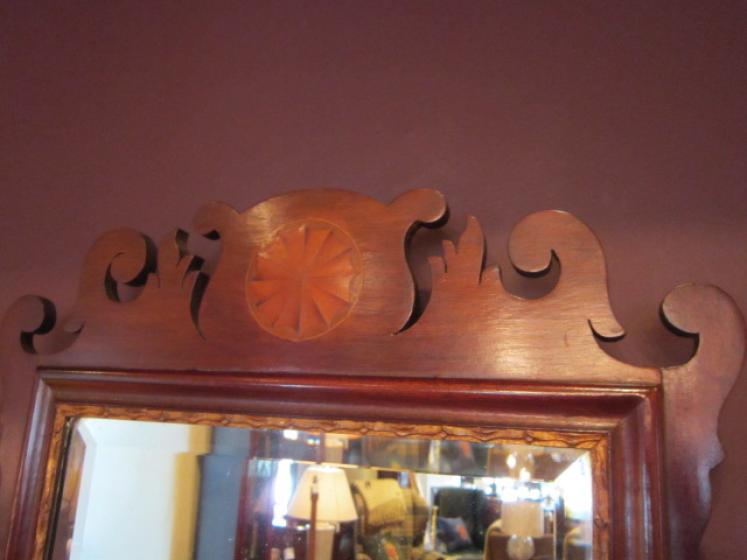 High Quality George III Style Sheraton Inlaid Mirror - Image 2