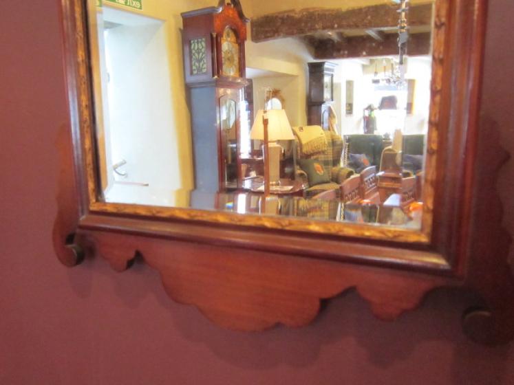 High Quality George III Style Sheraton Inlaid Mirror - Image 3