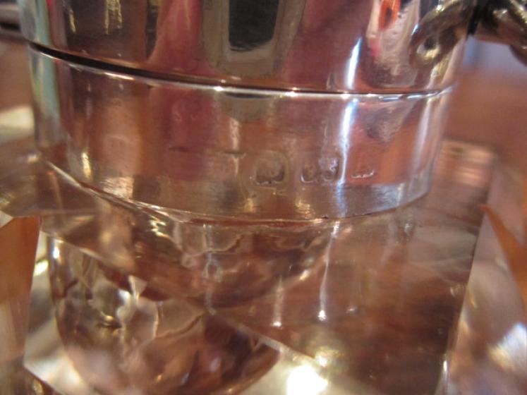 Superb Edwardian Silver Inkwell & Watch Top - Image 4