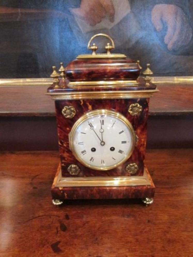 Outstanding 19th Century Tortiseshell & Gilt Clock - Image 1