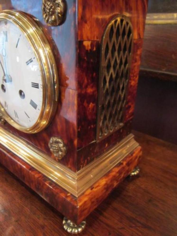 Outstanding 19th Century Tortiseshell & Gilt Clock - Image 5