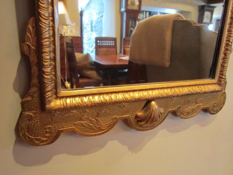 Superb Early Victorian Timber Gilt Wall Mirror - Image 5