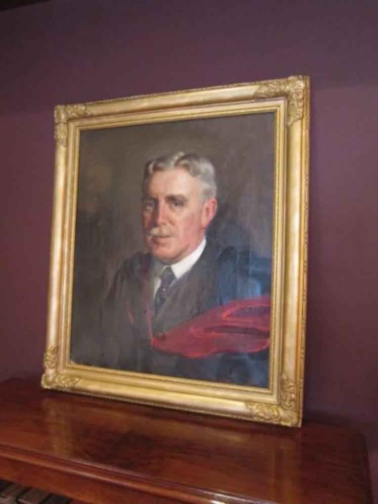 19th Century Oil Portrait of School Master - Image 2
