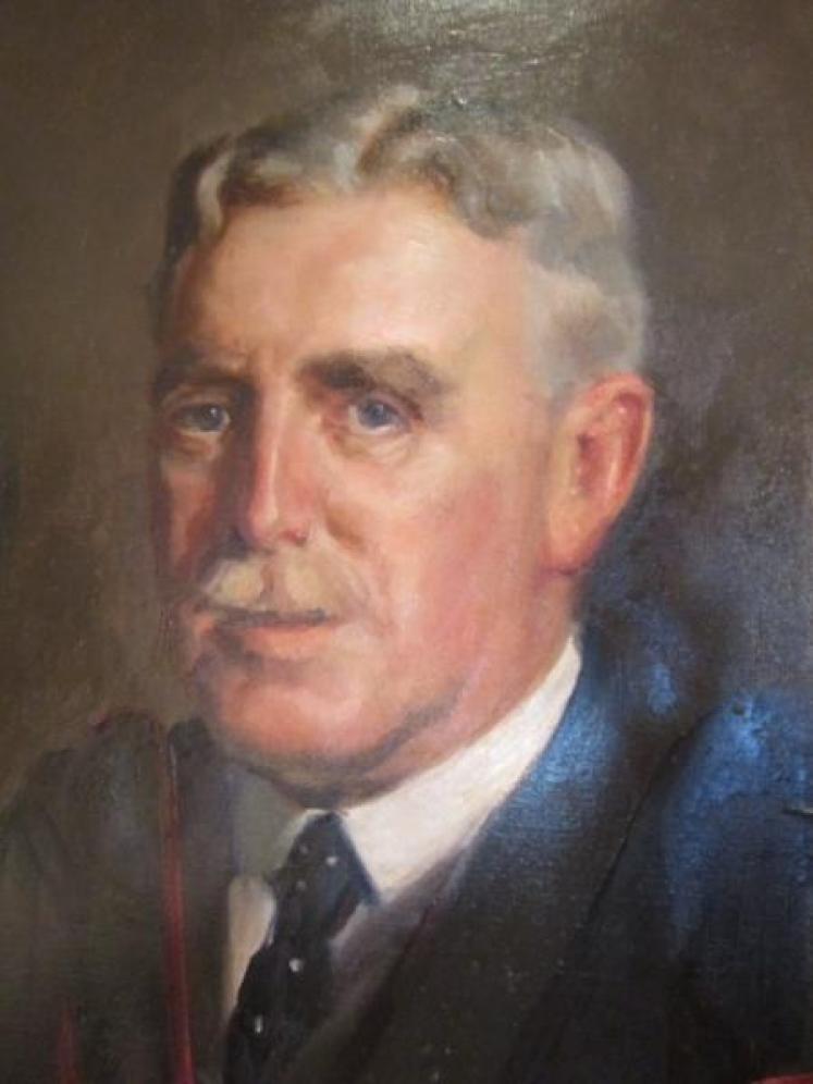 19th Century Oil Portrait of School Master - Image 3