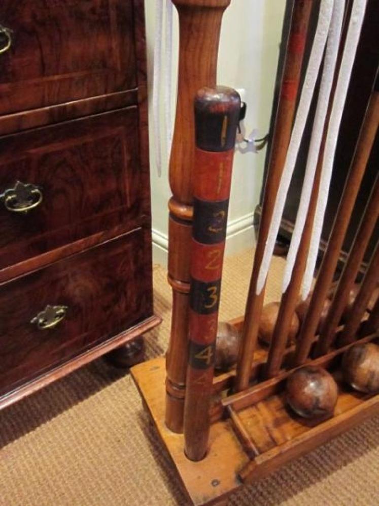 Original Victorian Ash & Elm Croquet Stand - Image 3